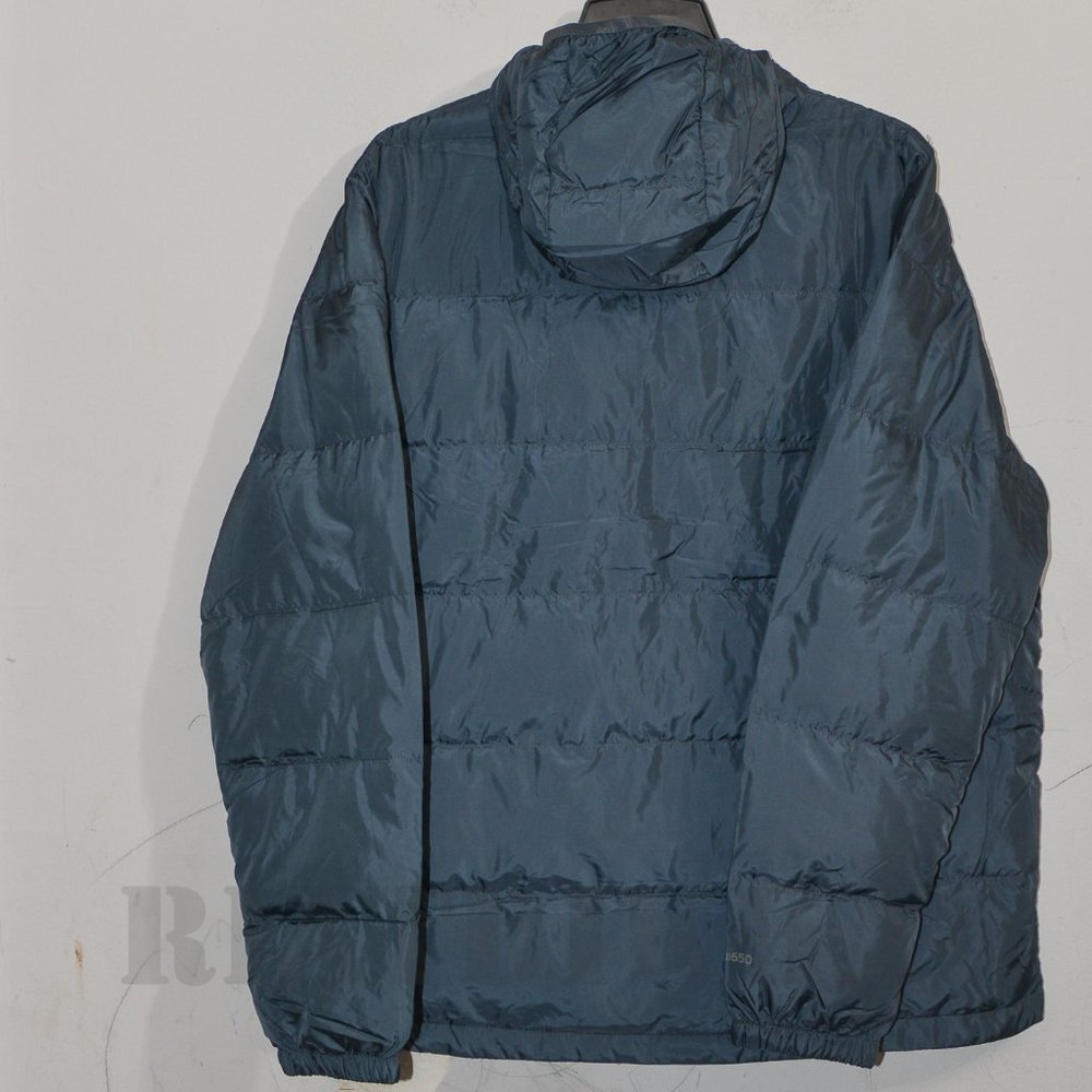 Eddie Bauer Men's Hooded Down Jacket, Gray - Picture 3 of 5